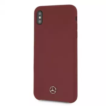 Mercedes-Benz MEHCI65SILRE Capa rígida em silicone para Apple iPhone Xs Max, vermelho