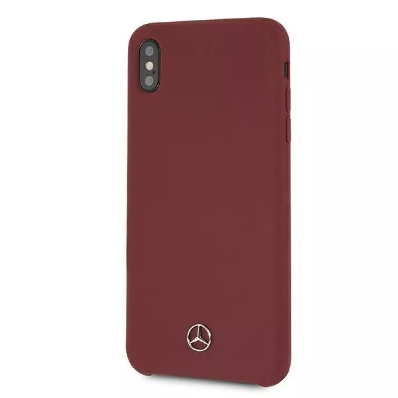 Mercedes-Benz MEHCI65SILRE Capa rígida em silicone para Apple iPhone Xs Max, vermelho