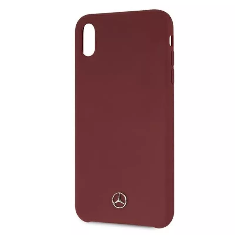 Mercedes-Benz MEHCI65SILRE Capa rígida em silicone para Apple iPhone Xs Max, vermelho