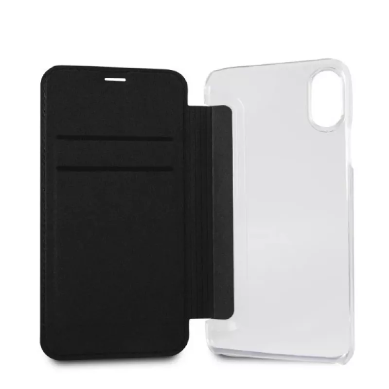 Karl Lagerfeld KLFLBKPXKSCORE Capa tipo livro para iPhone X/XS Red Karl Space Cosmonaut