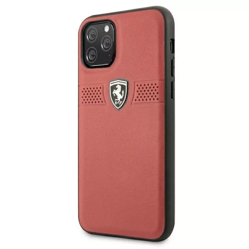 Ferrari Capa rígida em pele Off Track para Apple iPhone 11 Pro - vermelho