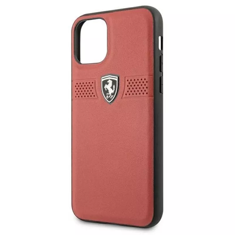 Ferrari Capa rígida em pele Off Track para Apple iPhone 11 Pro - vermelho