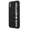 Karl Lagerfeld KLHCPXBHWHBK Capa rígida para iPhone X/XS preta brilhante Bauhaus