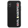 Karl Lagerfeld KLHCPXBHWHBK Capa rígida para iPhone X/XS preta brilhante Bauhaus