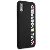 Karl Lagerfeld KLHCPXBHWHBK Capa rígida para iPhone X/XS preta brilhante Bauhaus