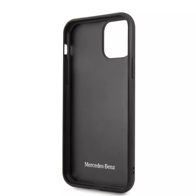 Mercedes-Benz MEHCN58VWOBR Capa rígida para iPhone 11 Pro Wood Line Rosewood castanho