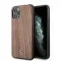 Mercedes-Benz Capa rígida Wood Line Walnut para Apple iPhone 11 Pro Max - castanho