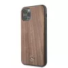 Mercedes-Benz Capa rígida Wood Line Walnut para Apple iPhone 11 Pro Max - castanho