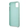 Guess GUHCN58LSLMGG Capa rígida em silicone para iPhone 11 Pro verde com logótipo Vintage Gold