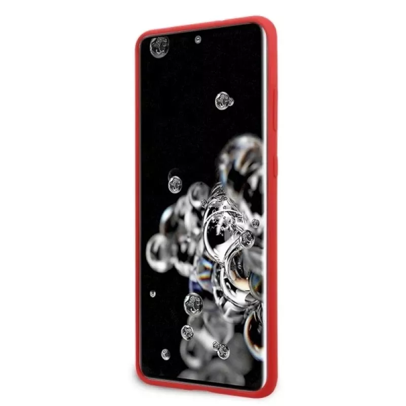 Ferrari Capa rígida FESSIHCS69RE Capa traseira em silicone para Samsung Galaxy S20 Ultra - vermelho