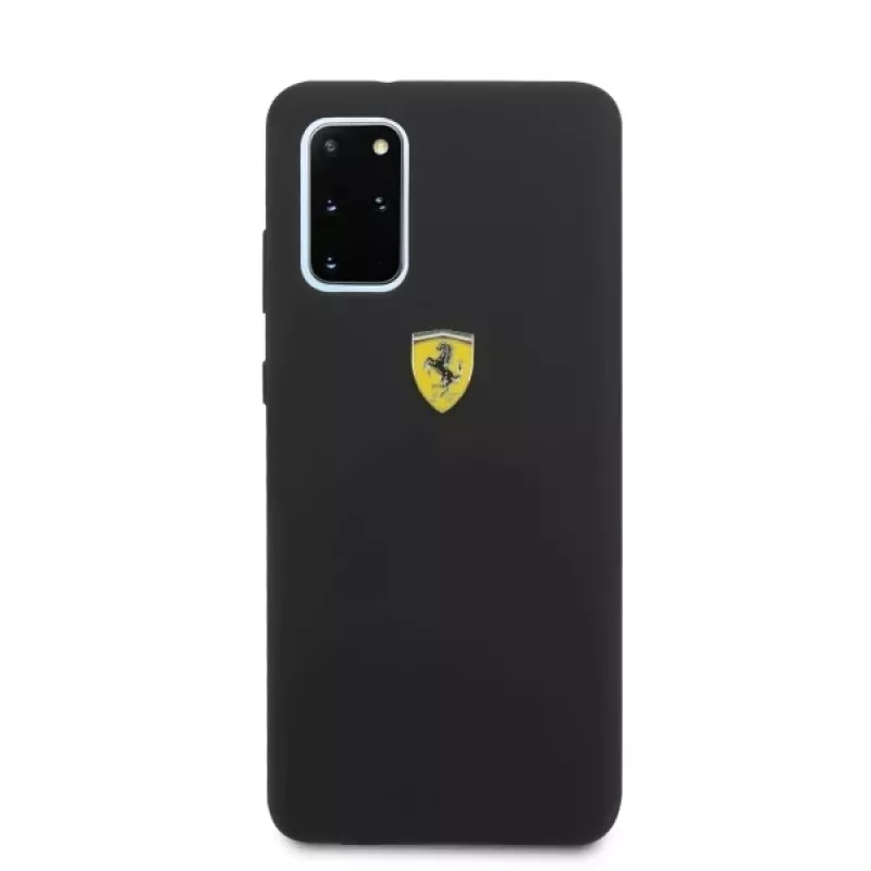 Ferrari Capa rígida FESSIHCS67BK Capa traseira em silicone para Samsung Galaxy S20+ (G985) - preto