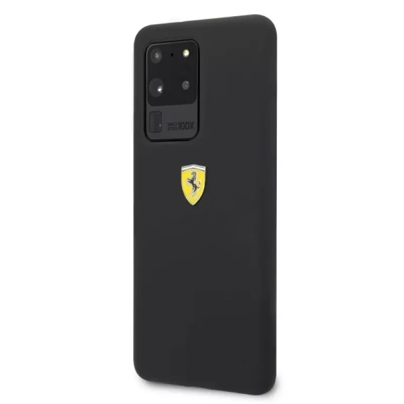 Ferrari Capa rígida FESSIHCS69BK Capa em silicone para Samsung Galaxy S20 Ultra - preto