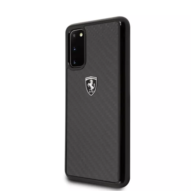 Ferrari Capa rígida FEHCAHCS62BK S20 G980 preta Carbon Heritage