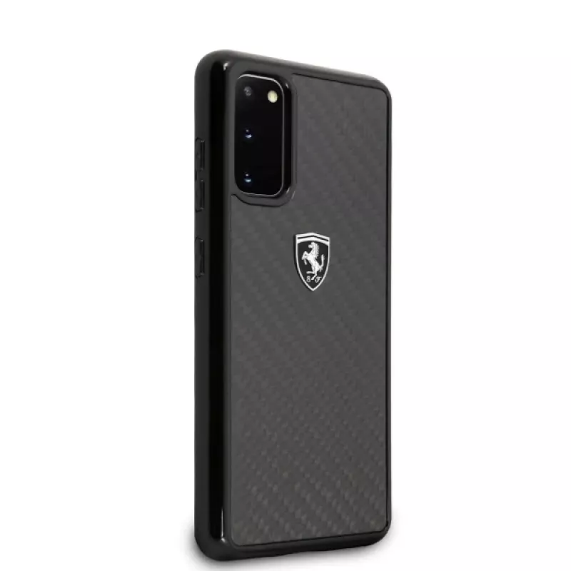 Ferrari Capa rígida FEHCAHCS62BK S20 G980 preta Carbon Heritage