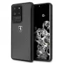 Ferrari Capa rígida FEHCAHCS69BK para Samsung Galaxy S20 Ultra, preta Carbon Heritage