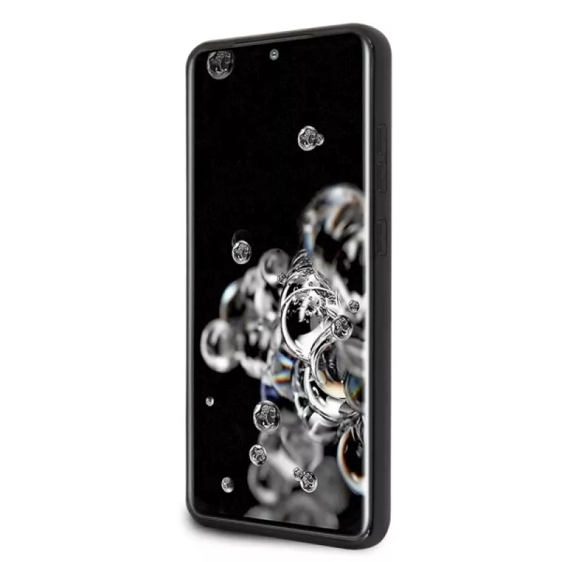 Ferrari Capa rígida FEHCAHCS69BK para Samsung Galaxy S20 Ultra, preta Carbon Heritage
