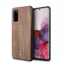 MERCEDES-BENZ Capa rígida Wood Line Walnut para Samsung Galaxy S20 (SM-G980) - castanho