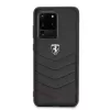 Ferrari Capa rígida FEHQUHCS69BK Heritage para Samsung Galaxy S20 Ultra, preto