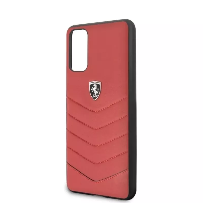 Ferrari Capa rígida FEHQUHCS62RE Heritage para Samsung Galaxy S20, vermelho
