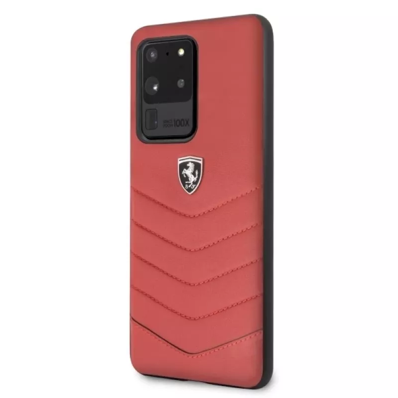Ferrari Capa rígida FEHQUHCS69RE para Samsung Galaxy S20 Ultra G988, Red Heritage