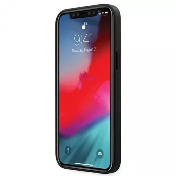 Ferrari Capa rígida perfurada Off Track para Apple iPhone 12 Pro Max 6,7 polegadas - preto
