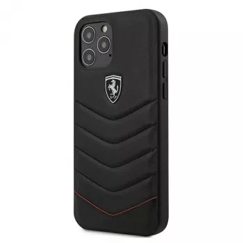 Ferrari Capa rígida acolchoada Off Track para Apple iPhone 12 Pro Max 6,7 polegadas preto