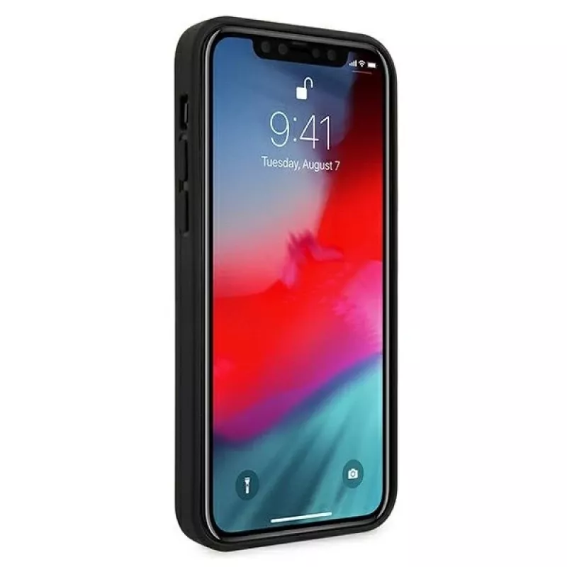 Ferrari Capa rígida acolchoada Off Track para Apple iPhone 12 Pro Max 6,7 polegadas preto