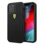 Ferrari FESPEHCP12MBK Capa rígida perfurada On Track para iPhone 12/12 Pro 6,1 polegadas preto
