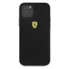 Ferrari FESPEHCP12MBK Capa rígida perfurada On Track para iPhone 12/12 Pro 6,1 polegadas preto
