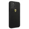 Ferrari FESPEHCP12MBK Capa rígida perfurada On Track para iPhone 12/12 Pro 6,1 polegadas preto