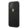 Ferrari FESPEHCP12LBK Capa rígida perfurada On Track para iPhone 12 Pro Max 6,7 polegadas preto