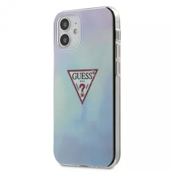 Guess GUHCP12SPCUMCGC02 Capa rígida para iPhone 12 mini 5,4 polegadas azul Tie & Die Collection