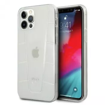 MERCEDES-BENZ MEHCP12MCLCT Capa rígida transparente para iPhone 12/12 Pro 6,1 polegadas Transparent Line