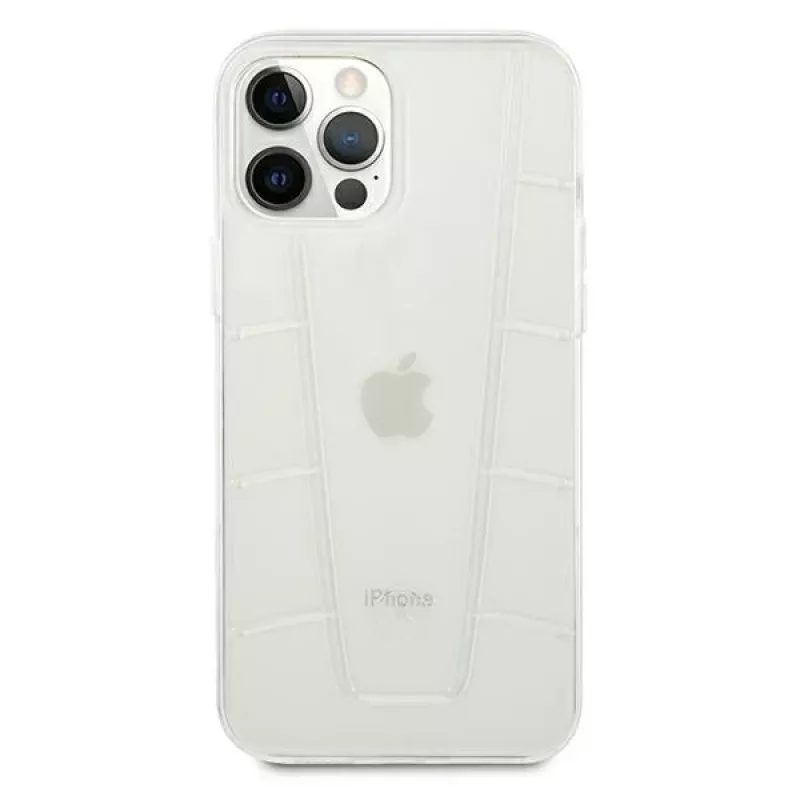 MERCEDES-BENZ MEHCP12MCLCT Capa rígida transparente para iPhone 12/12 Pro 6,1 polegadas Transparent Line