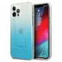 Mercedes-Benz MEHCP12MCLGBL Capa rígida azul para iPhone 12/12 Pro 6,1 polegadas Transparent Line