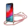 Guess GUHCP12SCRTVSPI iPhone 12 mini 5,4 polegadas capa rígida rosa Script Vintage