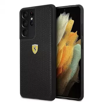 Ferrari FESPEHCS21LBK S21 Ultra G996 capa rígida preta On Track Perforated
