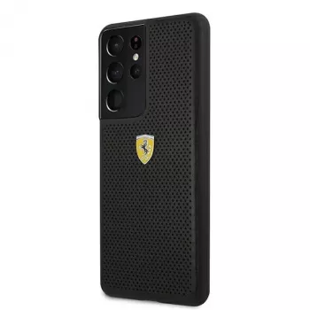 Ferrari FESPEHCS21LBK S21 Ultra G996 capa rígida preta On Track Perforated