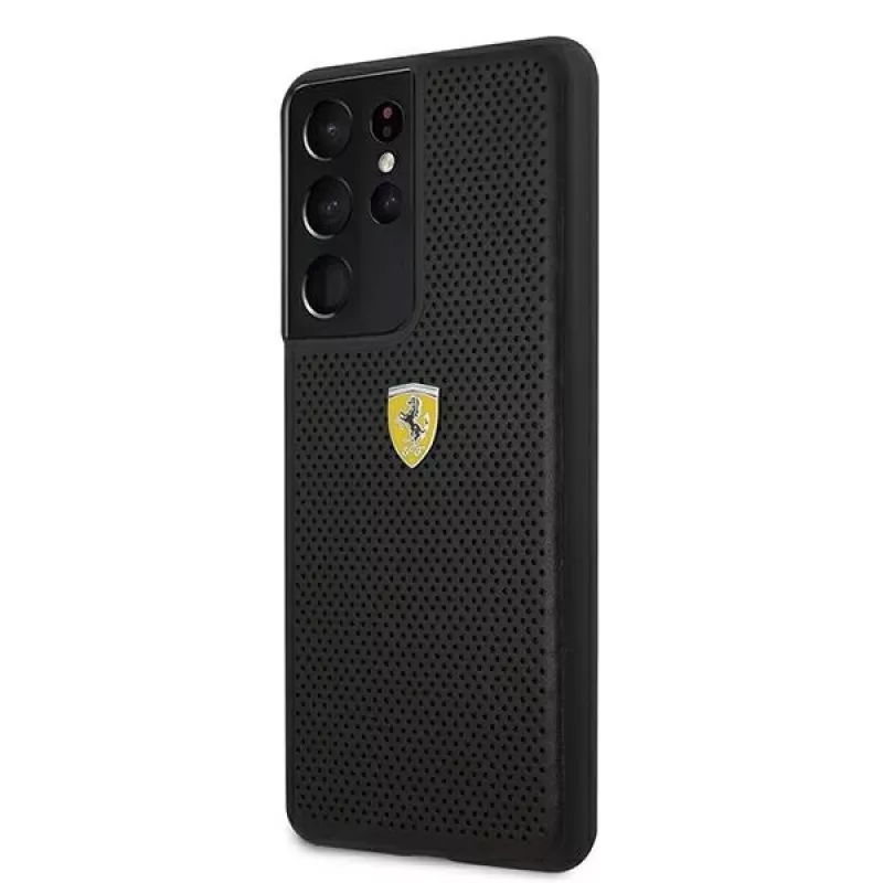 Ferrari FESPEHCS21LBK S21 Ultra G996 capa rígida preta On Track Perforated