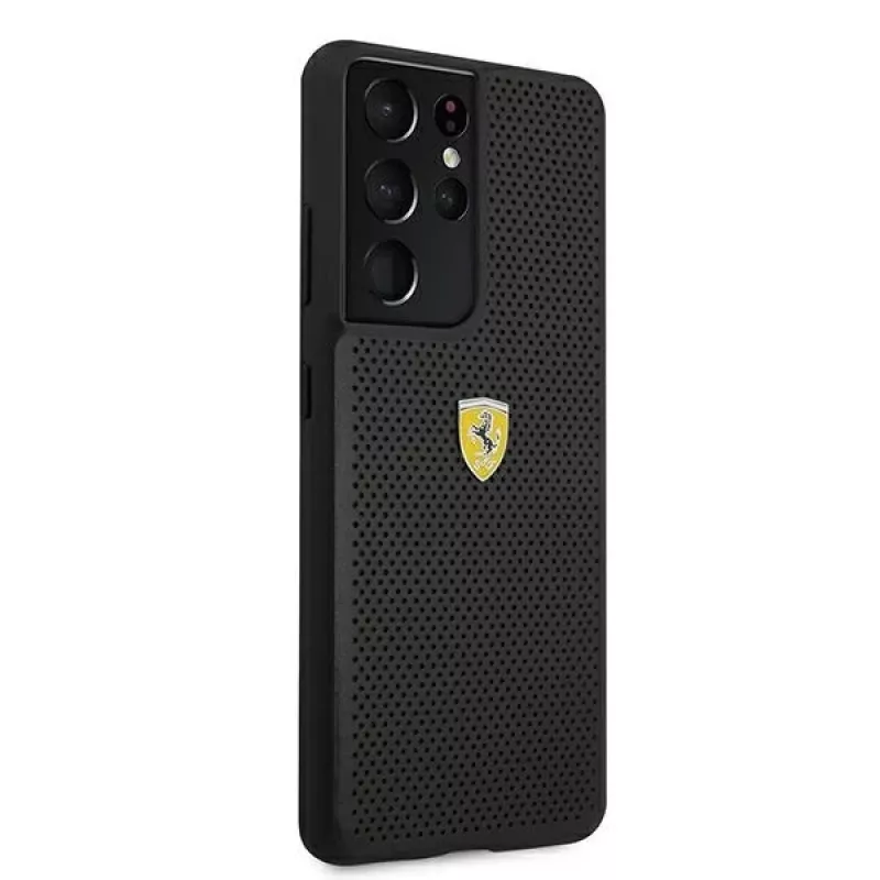 Ferrari FESPEHCS21LBK S21 Ultra G996 capa rígida preta On Track Perforated