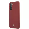 Mercedes-Benz Silicone Line capa rígida para Samsung Galaxy S21 (SM-G991) - vermelha