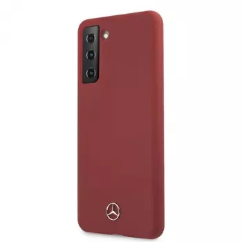 Mercedes-Benz Silicone Line capa rígida para Samsung Galaxy S21 (SM-G991) - vermelha