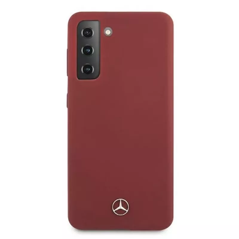 Mercedes-Benz Silicone Line capa rígida para Samsung Galaxy S21 (SM-G991) - vermelha