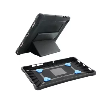 Pacote Mobilis PROTECH - Capa robusta com película de proteção de ecrã e stylus para Samsung Galaxy Tab A8 10,5 polegadas (Preto)