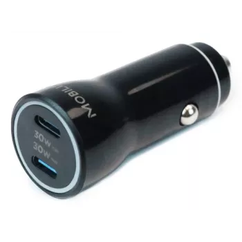 Carregador de carro universal Mobilis 60W 3A USB-C PD Preto