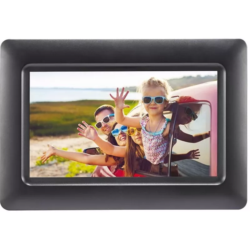 AGFAPHOTO Agfa Photo LED HD 7 Moldura Digital com Relógio e Calendário APF700 preta