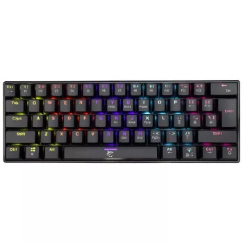 Teclado Mecânico WHITE SHARK Black Shark GK-2022 Shinobi US Brown SW