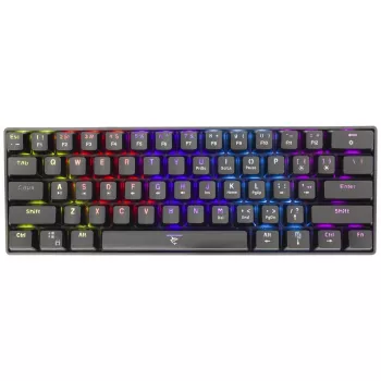 Teclado Mecânico WHITE SHARK Black Shark GK-2022 Shinobi US Brown SW