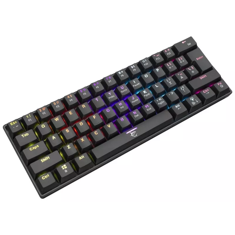 Teclado Mecânico WHITE SHARK Black Shark GK-2022 Shinobi US Brown SW