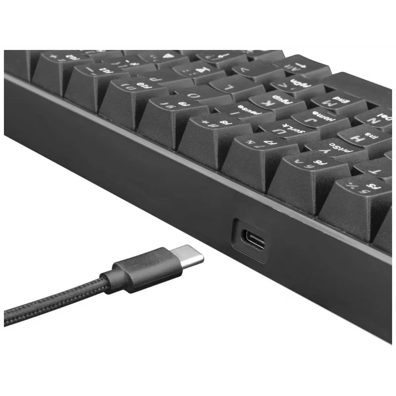 Teclado Mecânico WHITE SHARK Black Shark GK-2022 Shinobi US Brown SW